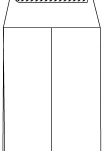 Seitenfaltentaschen DIN B4 mit 4 cm Falte (Klotzboden), natron/braun, ohne Fenster, HK, 140/150g/qm
